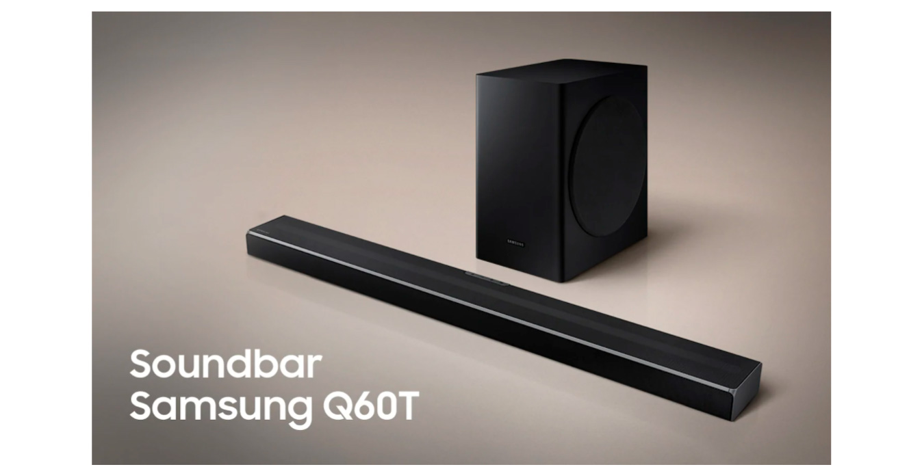  Soundbar Samsung HW-Q60T com 5.1 Canais, Bluetooth, Subwoofer Sem Fio e Acoustic Beam - 360W